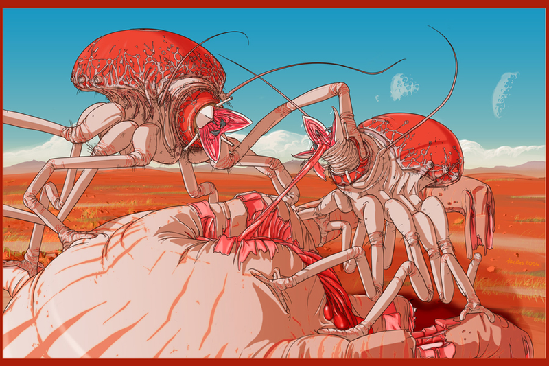 Illustration for article titled Only one artist dares to capture alien creatures in their natural habitat